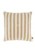Zusss kussen hartje streep 45x45 zand/camel