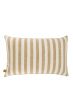 Zusss kussen hartje streep 60x35 zand/camel