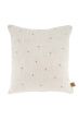 Zusss kussen hartje 45x45 peper en zout / camel