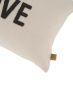 Zusss kussen love 50x30cm antracietgrijs/zand