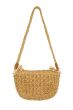 Zusss raffia schoudertas met fringe