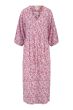 Zusss print jurk met 3/4 mouwen multicolor
