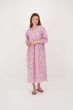 Zusss print jurk met 3/4 mouwen multicolor