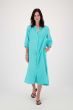 Zusss mousseline tuniek met kraag turquoise