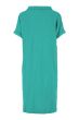 Zusss mousseline tuniek met kraag turquoise