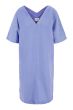 Zusss linnen tuniek met v-hals lavenderblauw