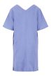 Zusss linnen tuniek met v-hals lavenderblauw