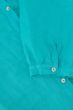 Zusss lange linnen doorknoop jurk turquoise