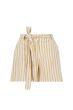 Zusss linnen short off white / taupe