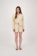 Zusss linnen short off white / taupe