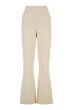 Zusss scuba stretch broek recht model off white