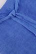Zusss linnen short met strik ceintuur blauw
