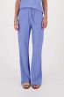 Zusss broek van crinkle stof lavenderblauw