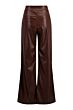  Zusss faux glans leren wideleg mid brown