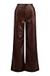  Zusss faux glans leren wideleg mid brown