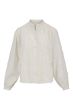 Zusss blouse lange mouw structuur bloem wit