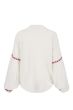 Zusss blouse lange mouw met borduur details wit