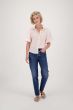 Zusss blouse met ballon mouw in streep wit/roze
