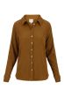 Zusss crincle blouse 3/4 mouw camel