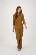 Zusss crincle blouse 3/4 mouw camel