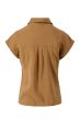 Zusss modal blouse mouwloos camel