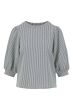 Zusss pofmouw top gestreept wit / donkerblauw
