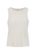 Zusss singlet ronde hals in rib off white