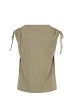 Zusss top met schouder detail strik kaki