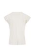 Zusss top slub met v hals met zak off white