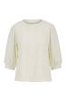 Zusss top van broderie korte mouw off white