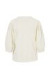Zusss top van broderie korte mouw off white