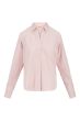 Zusss blouse streep diagonaal accent wit/roze
