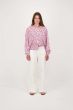 Zusss blouse lange mouw met print wit / rood