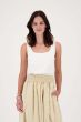 Zusss singlet van polyamide stof off white