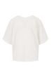 Zusss linnen v-hals top off white