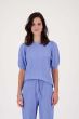Zusss pofmouw top van crinkle stof lavenderblauw
