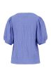 Zusss pofmouw top van crinkle stof lavenderblauw