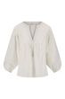 Zusss katoenen voile blouse off white