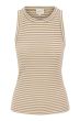 Zusss singlet van crochet stof sahara/wit