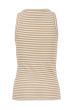 Zusss singlet van crochet stof sahara/wit