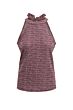 Zusss jersey halter top met grafische print