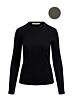 Zusss basic rib ronde hals top met stretch