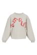 Zusss sweater met print grijs melee