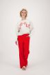 Zusss sweater met print grijs melee
