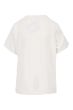 Zusss V hals dunne brei top met nade off white