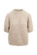 Zusss boucle trui met ronde hals