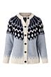 Zusss vest met nordic jacquard