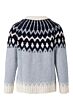Zusss vest met nordic jacquard