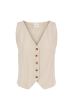 Zusss gilet streepdessin off white / ecru
