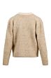 Zusss jacquard vest met visgraat structuur
